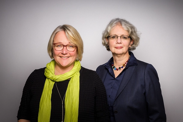 Vorsitzende Suse Laue und Geschäftsführerin Susanne Krebser